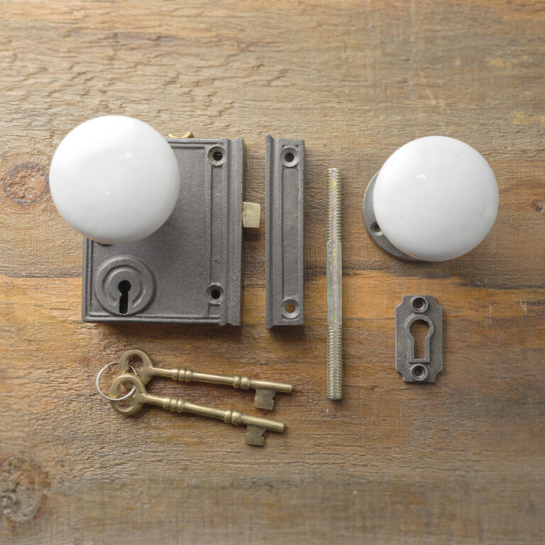 cast-iron-vertical-rim-lock-white-knob-A63VS1