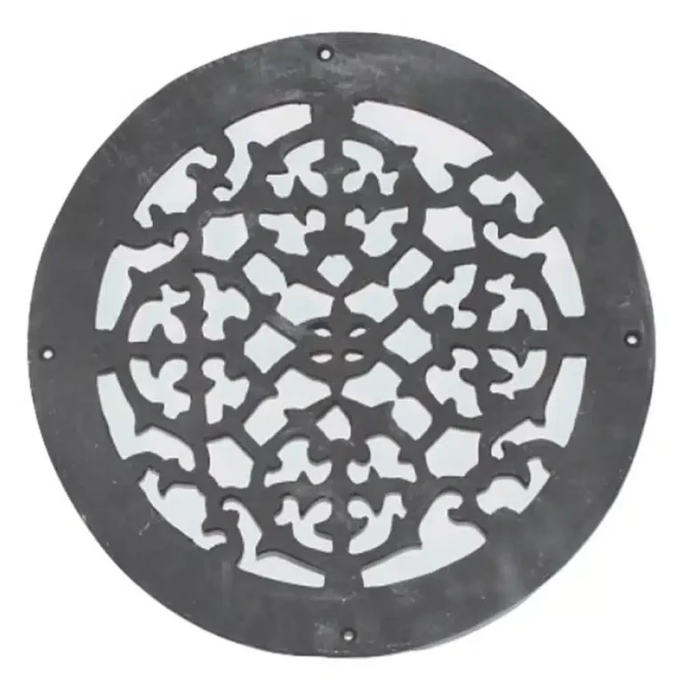Grille Ronde de plancher en fonte