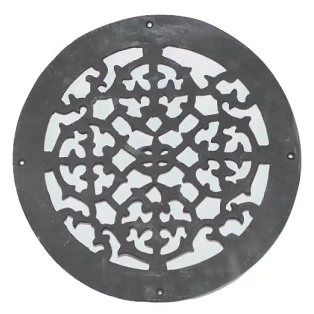 Grille Ronde de plancher en fonte